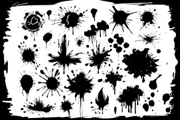 Download Scrawls and Blots Vector Illustrations - Premium Resources