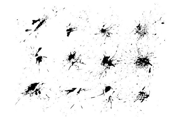Download Grunge Blots Paint Splashes Background - Premium Resources