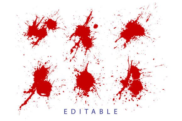 Download Ink Grunge Blood Vector Blots Background - Premium Bundle